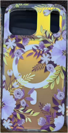 Flora Shine Case with MagSafe for iPhone 16 Pro Max - Violet Garden