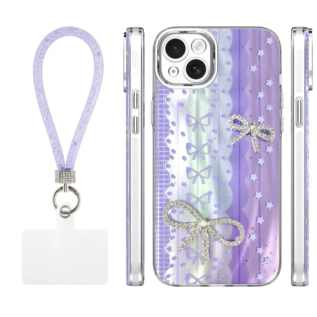 Candy Ribbon Case for iPhone 14 - Purple