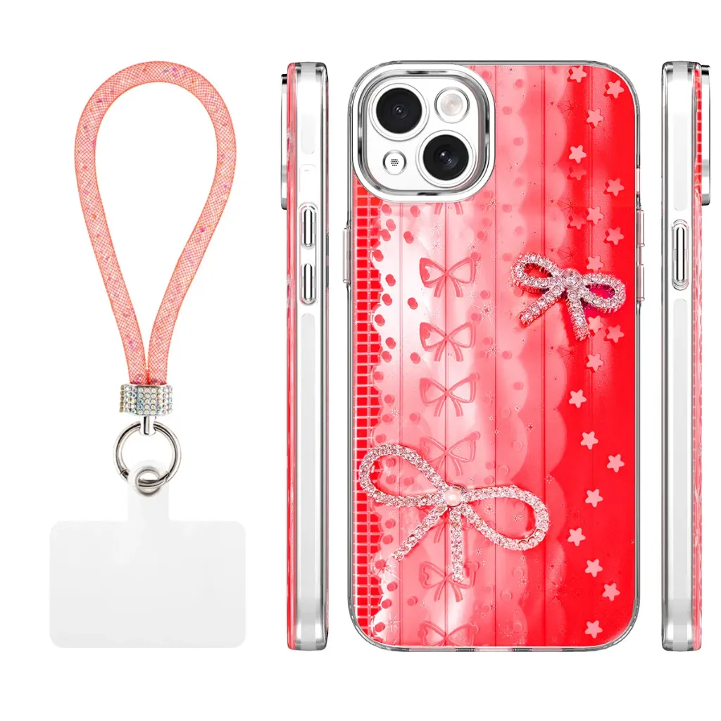 Candy Ribbon Case for iPhone 15 - Red