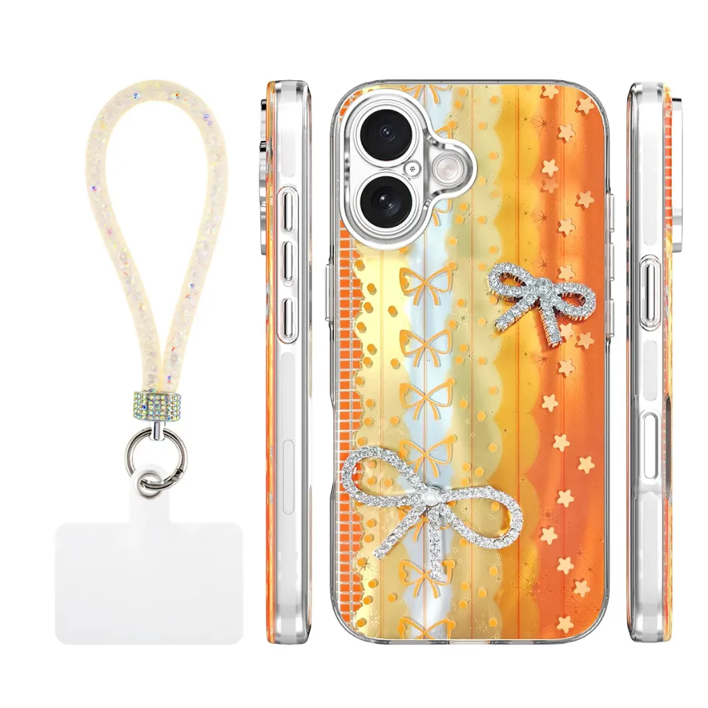 Candy Ribbon Case for iPhone 16 Plus - Orange