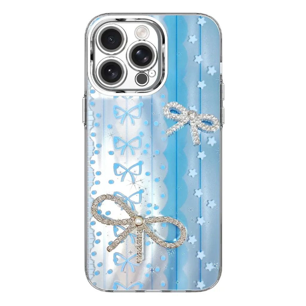 Candy Ribbon Case for iPhone 16 Pro - Blue