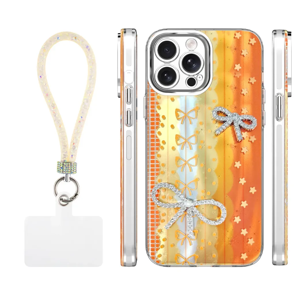Candy Ribbon Case for iPhone 16 Pro Max - Orange