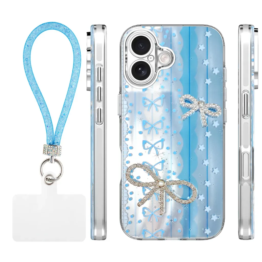 Candy Ribbon Case for iPhone 17 - Blue