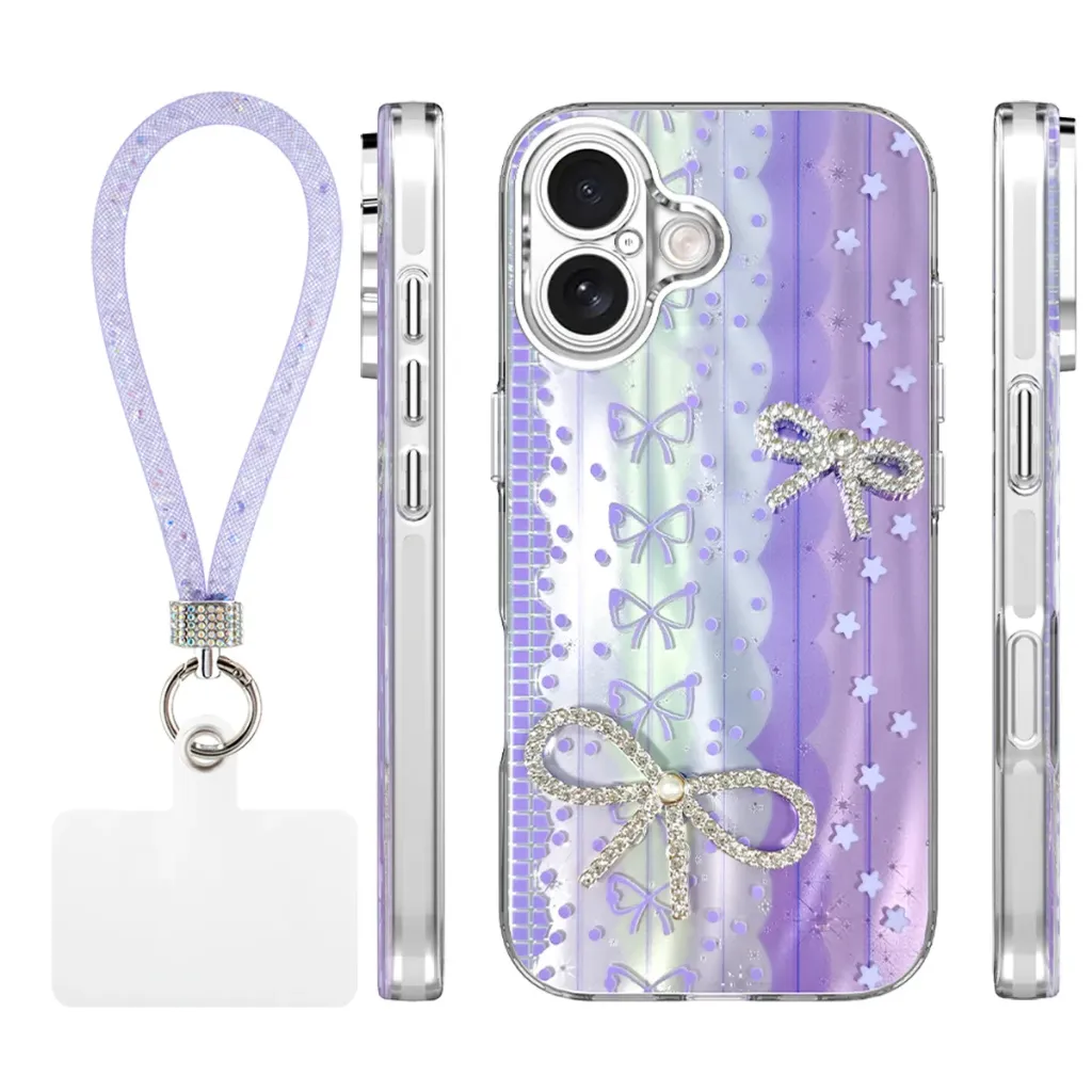 Candy Ribbon Case for iPhone 17 - Purple