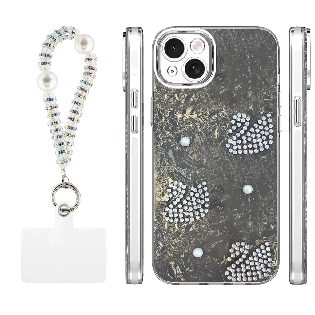 Candy Swan Case for iPhone 15 Plus - Black