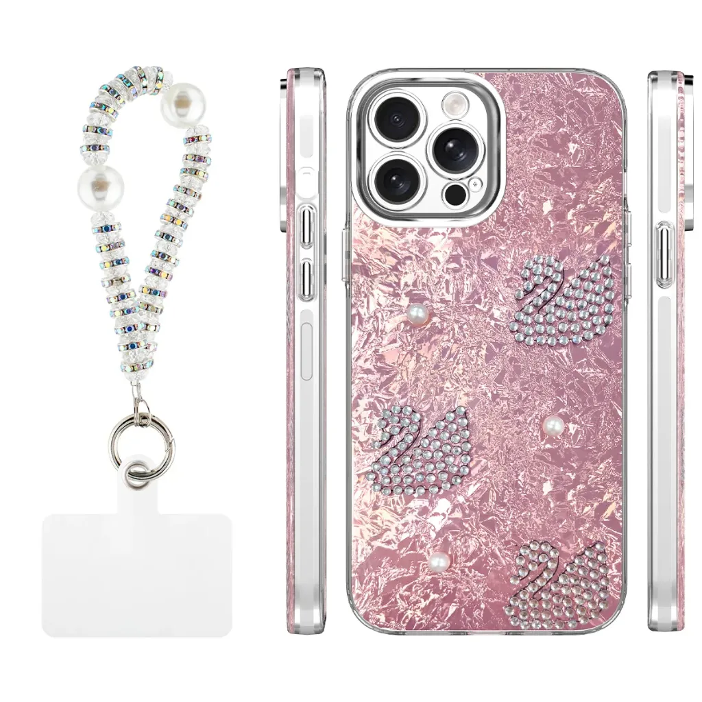 Candy Swan Case for iPhone 15 Pro - Pink