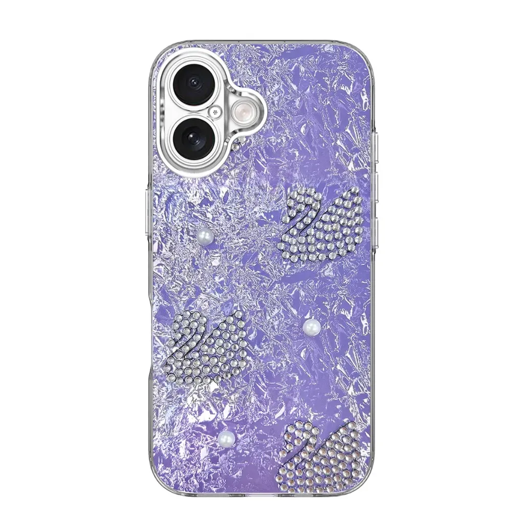 Candy Swan Case for iPhone 16 Plus - Purple