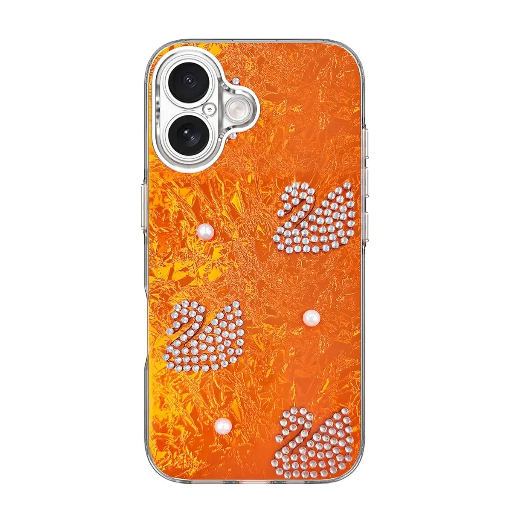 Candy Swan Case for iPhone 16 Plus - Orange