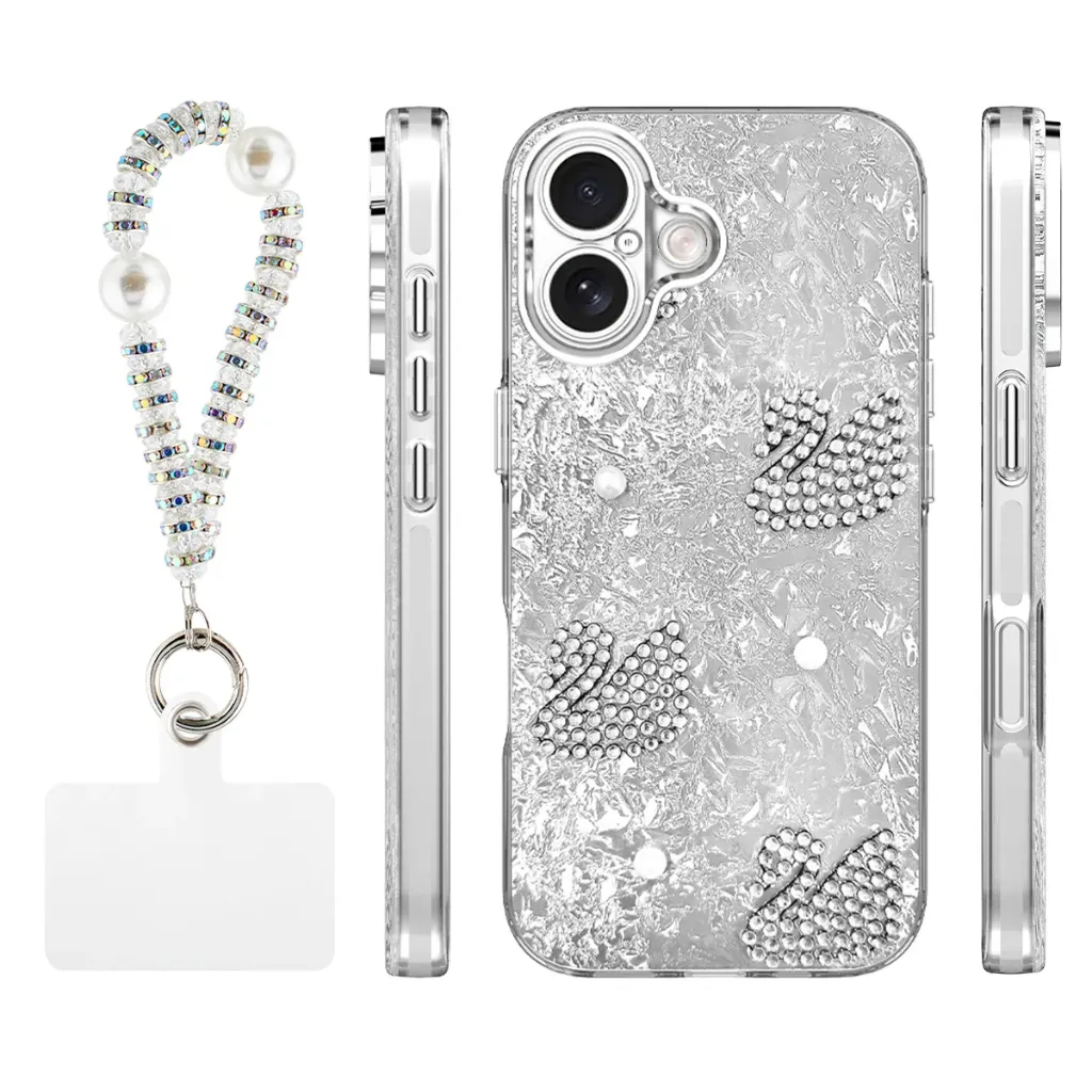 Candy Swan Case for iPhone 17 - Silver