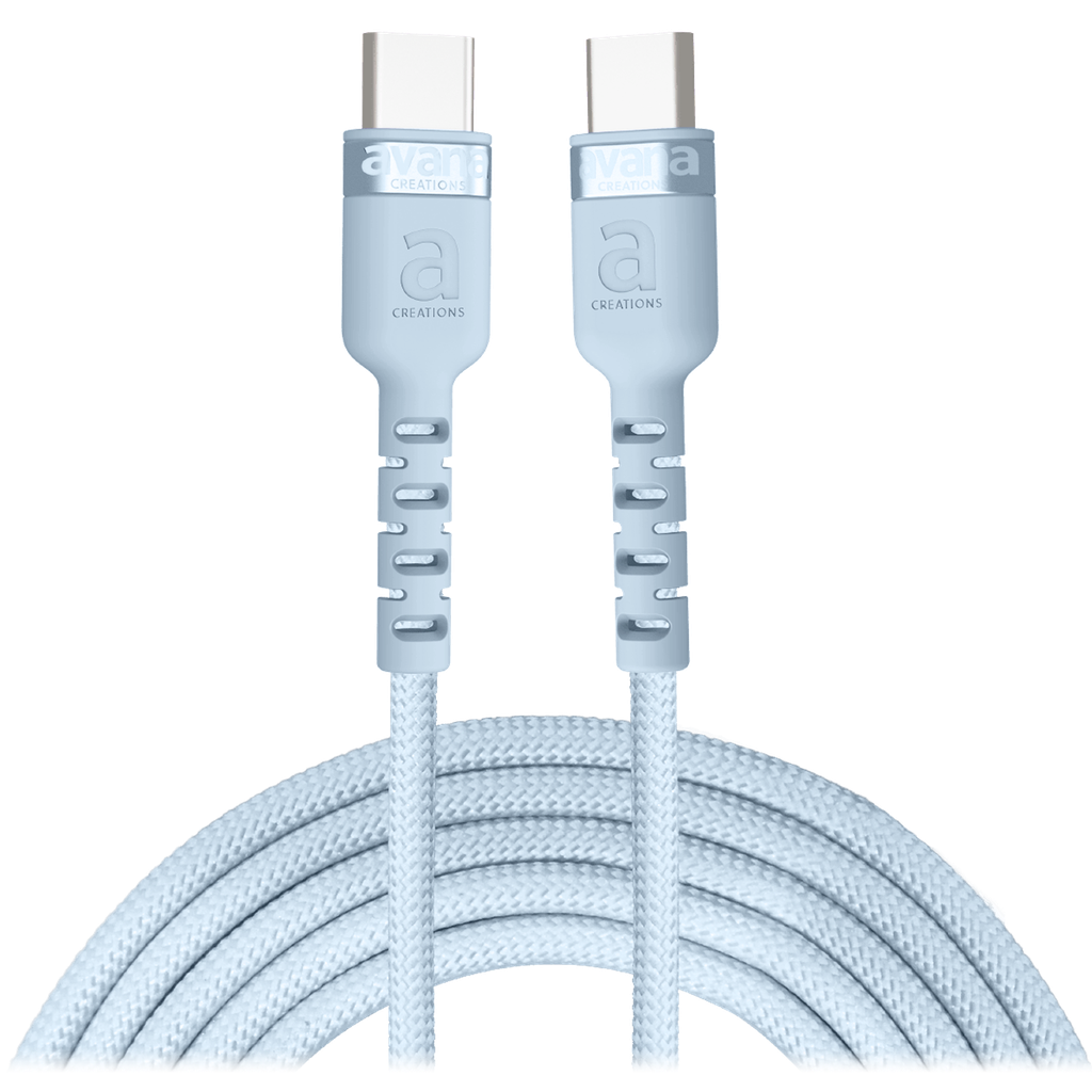 Avana - Rugged 100w Usb C To Usb C Cable 2m - Light Blue