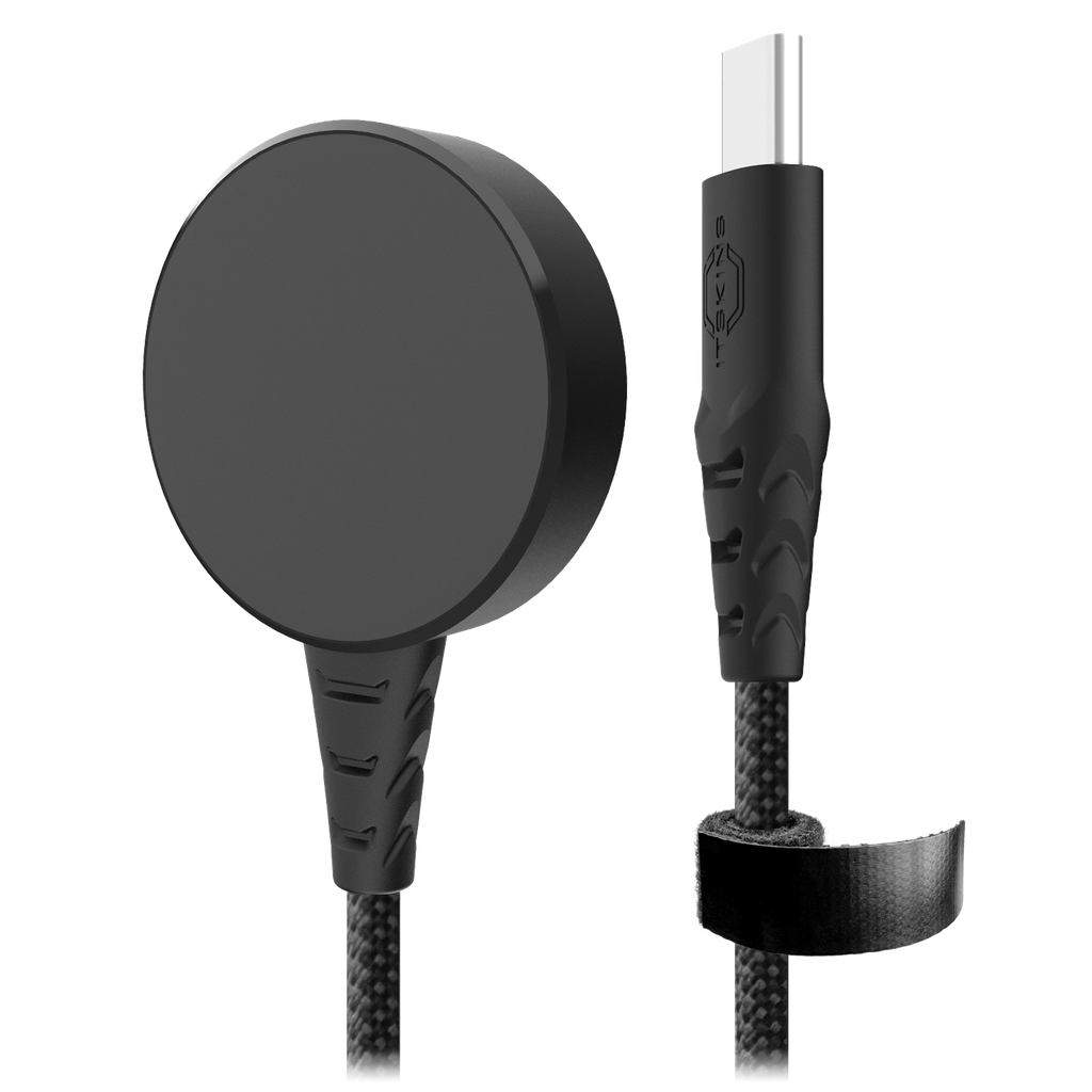 Itskins - Hybrid Smartwatch Magnetic Pod To Usb C Cable - Black