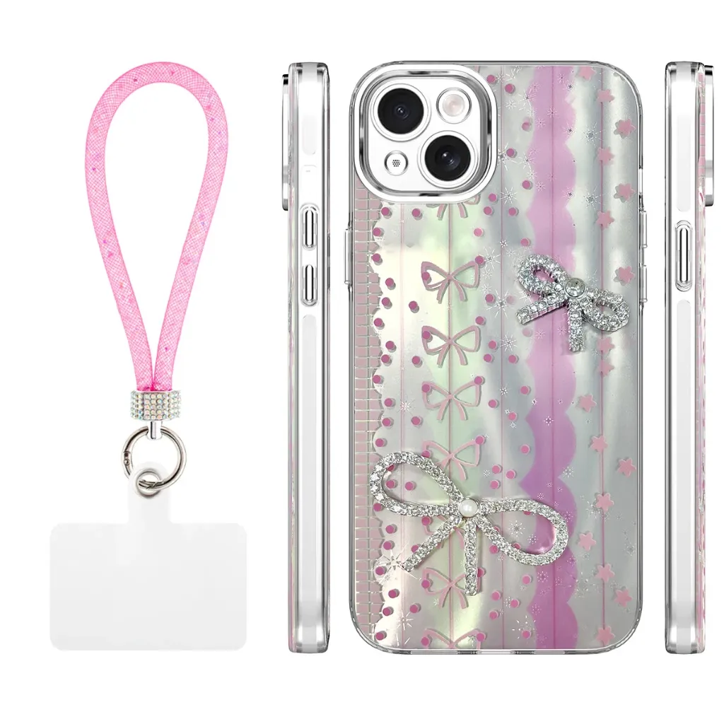 Candy Ribbon Case for iPhone 14 Plus - Pink