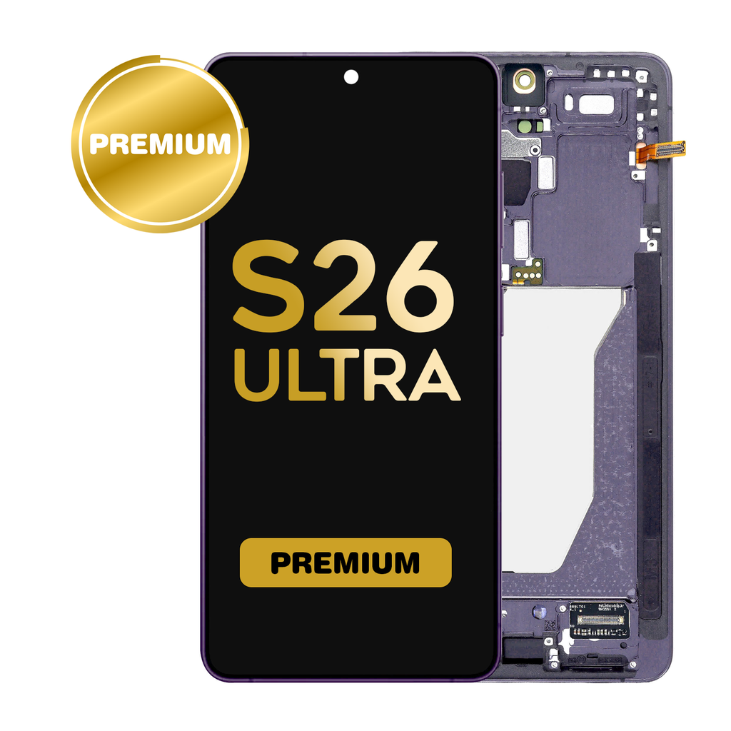 OLED Assembly for Samsung Galaxy S26 Ultra (S948) with Frame - Cobalt Violet (Premium)
