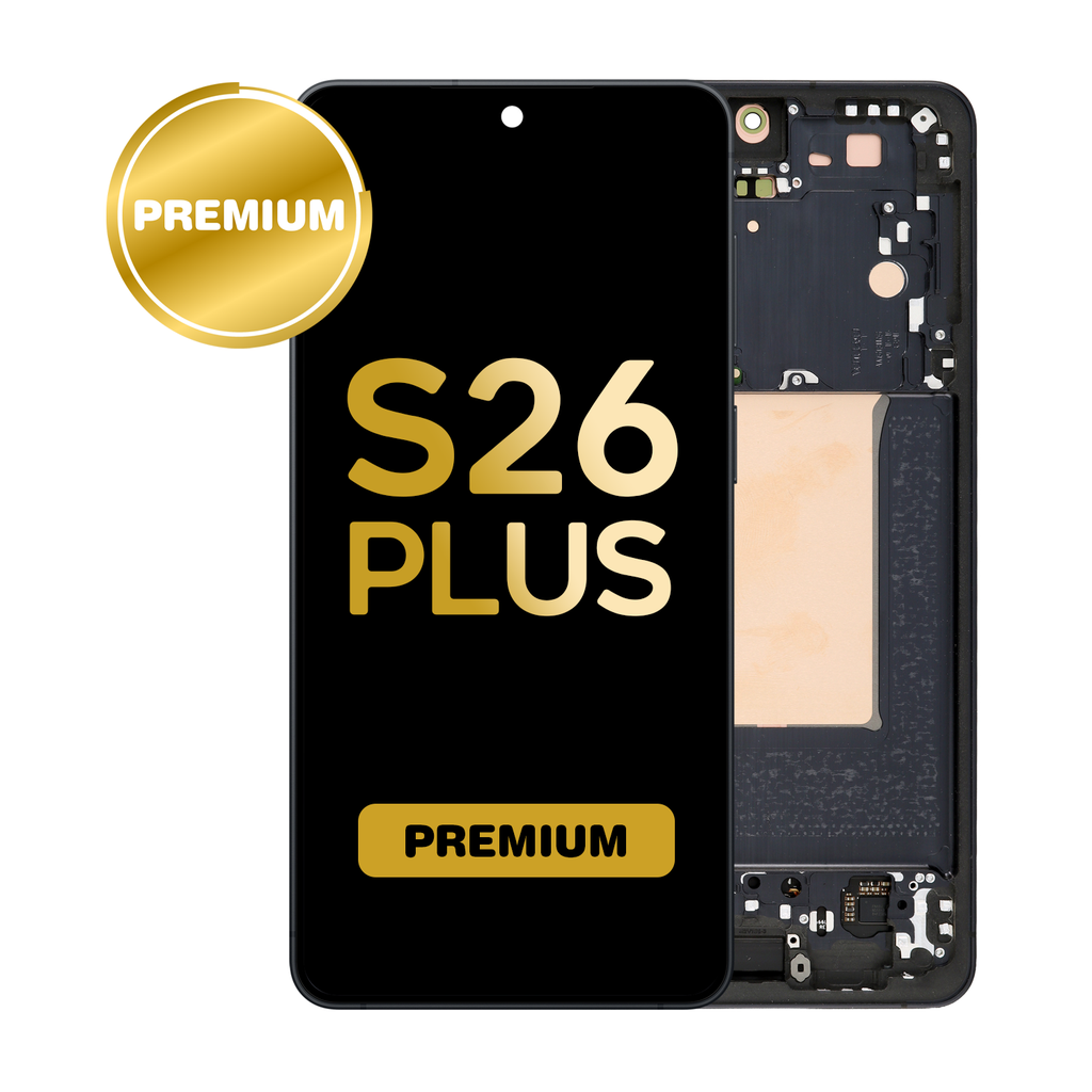 OLED Assembly for Samsung Galaxy S26 Plus (S947) with Frame - Black (Premium)