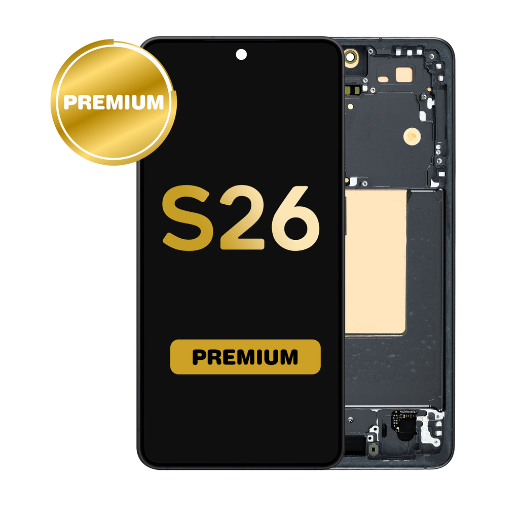 OLED Assembly for Samsung Galaxy S26 (S942) with Frame - Black (Premium)