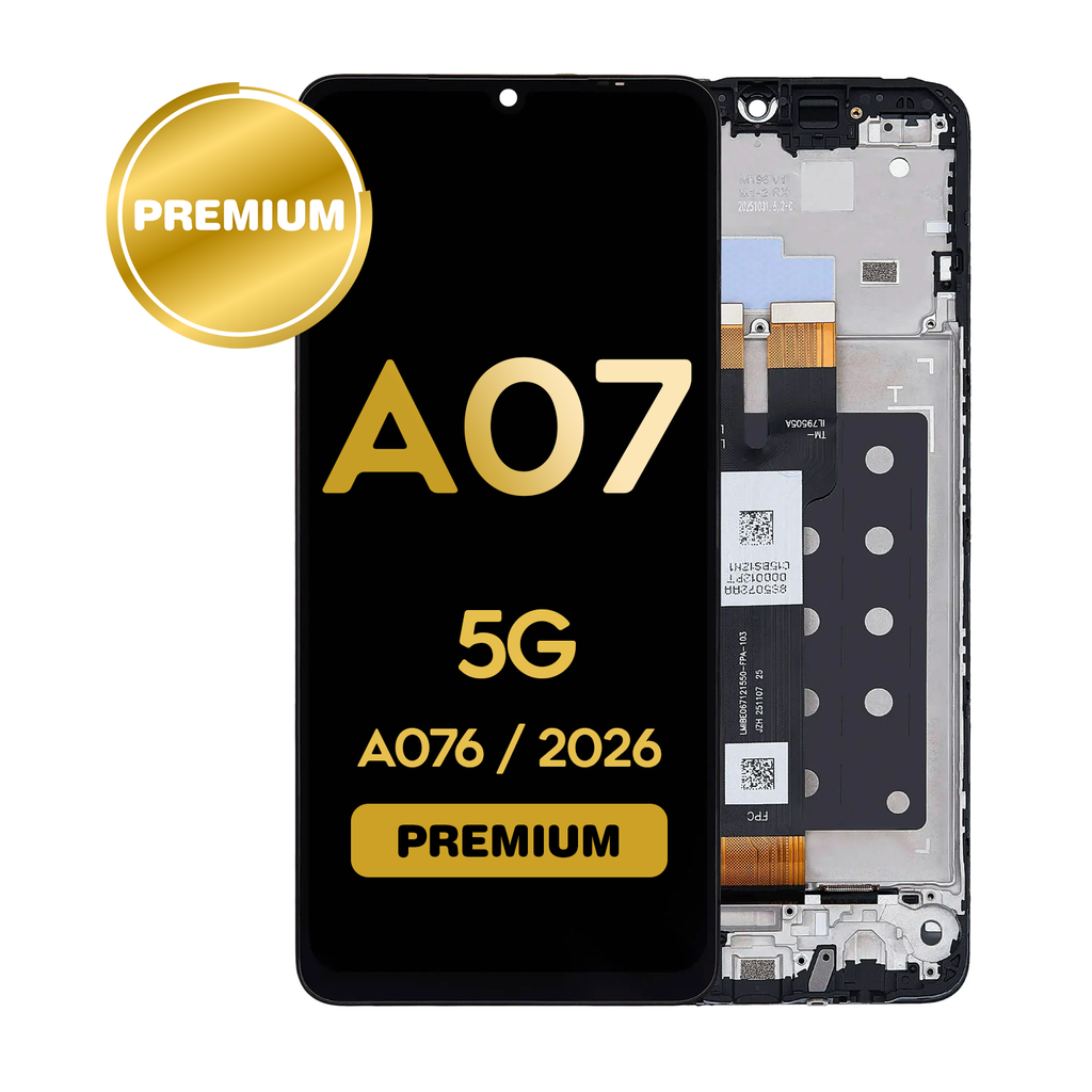 OLED Assembly for Galaxy A07 5G (A076 / 2026) with Frame (Premium)