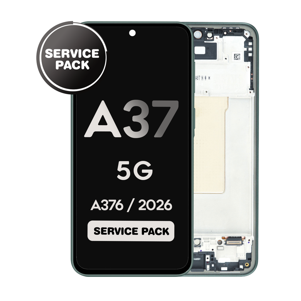 OLED Assembly for Galaxy A37 5G (A376 / 2026) with Frame - Green (Service Pack)