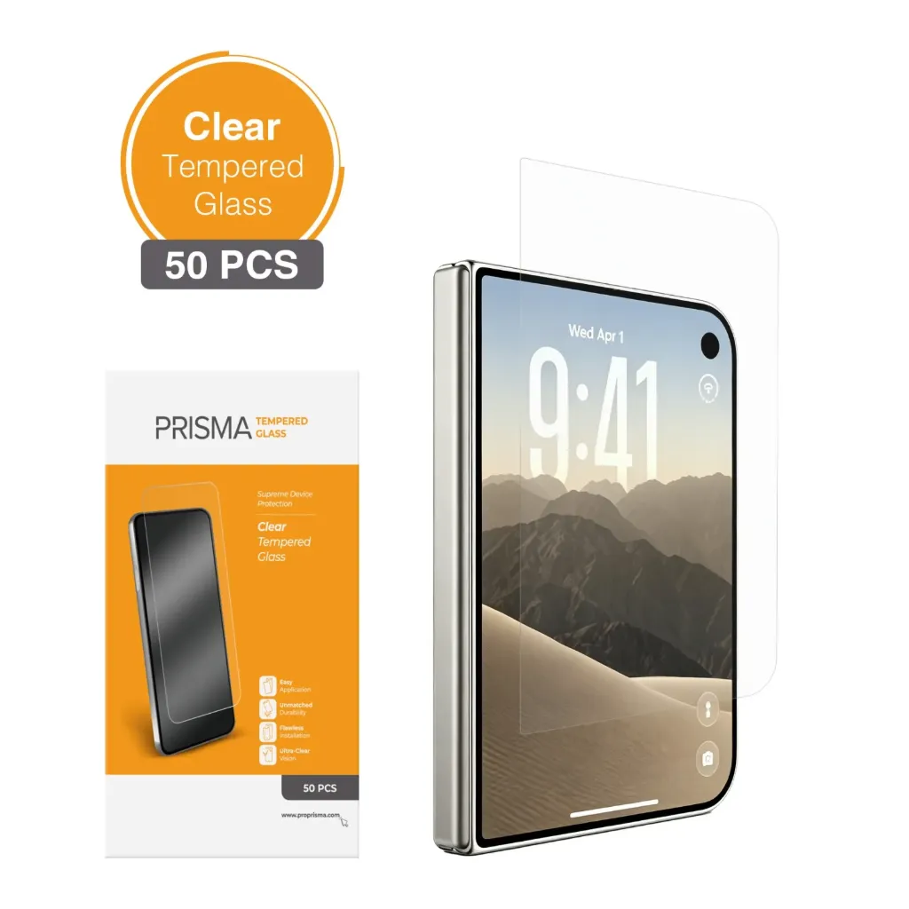 Clear Tempered Glass for iPhone Duo (50 Pcs)