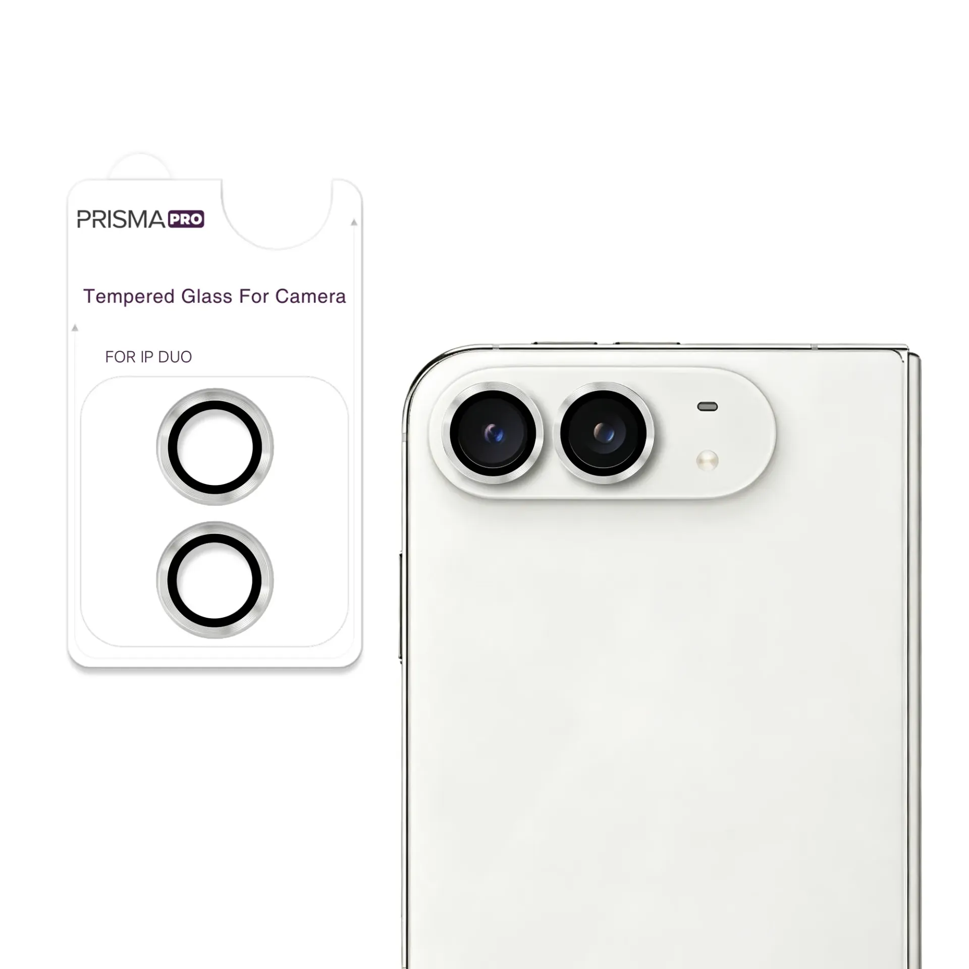Prisma Pro Shield - Clear Back Camera Tempered Glass for iPhone Duo
