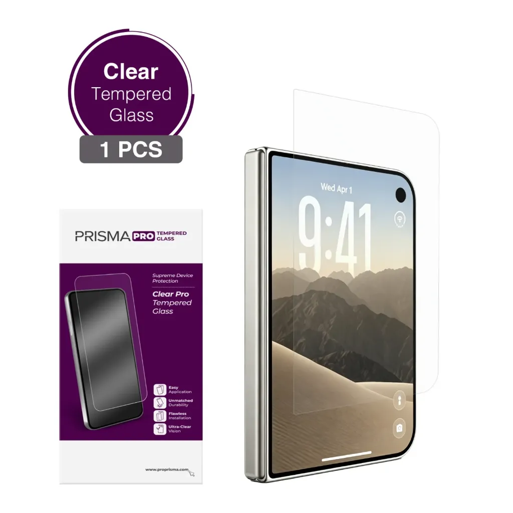 Prisma Pro Shield - Clear Tempered Glass for iPhone Duo - Single Package