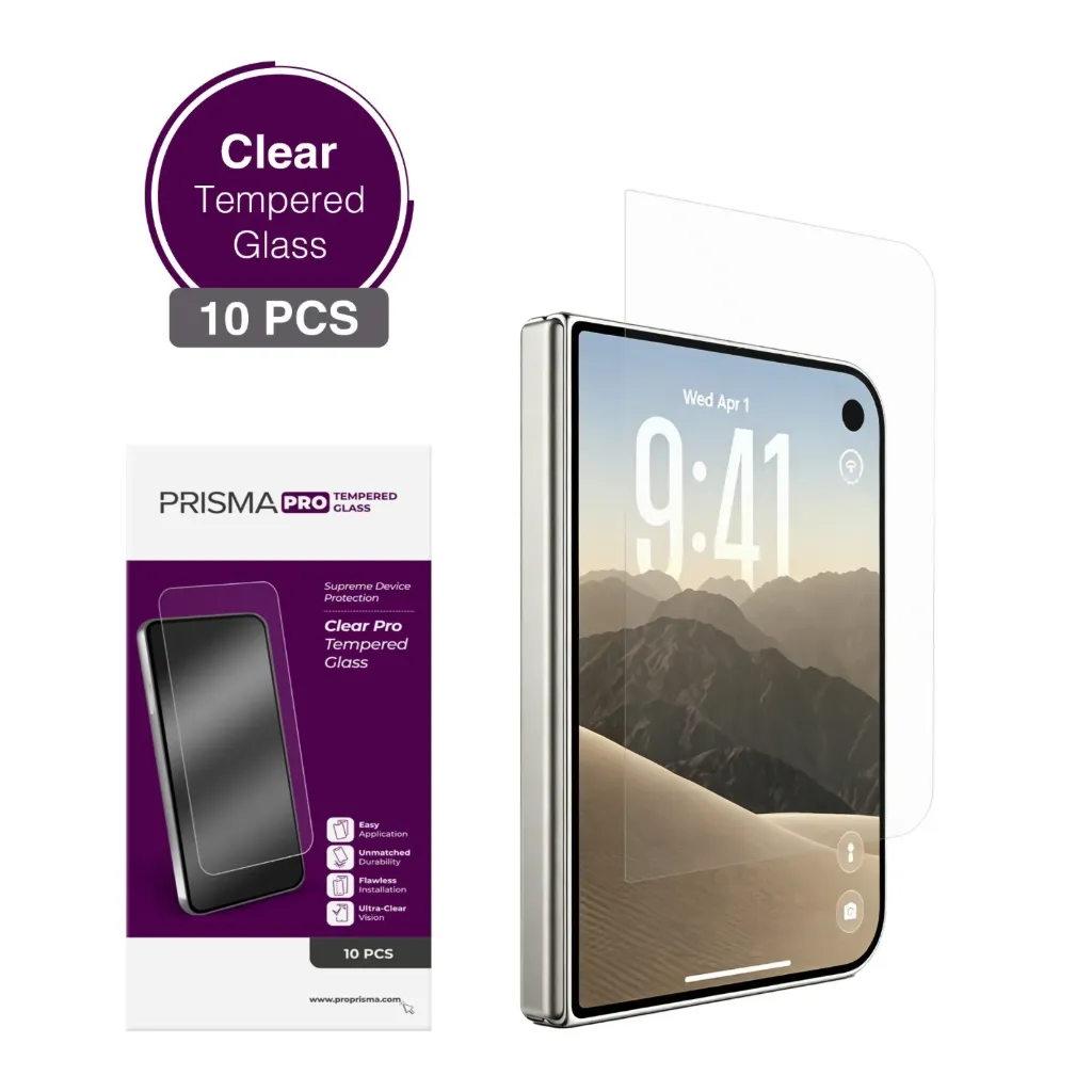 Prisma Pro Shield - Clear Tempered Glass for iPhone Duo (10 Pcs)