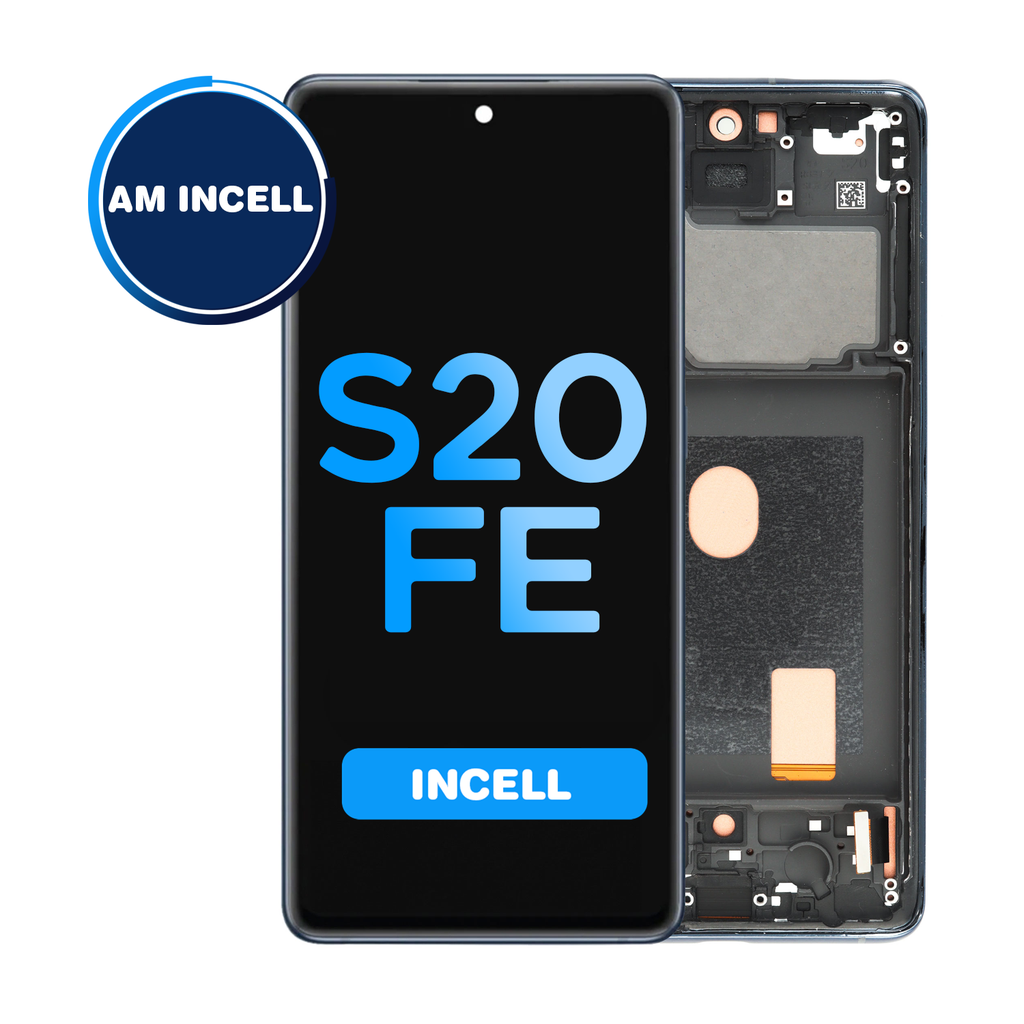 LCD Assembly for Samsung Galaxy S20 FE (G781) with Frame - (Does not support Fingerprint) - Cloud Navy (Aftermarket - Incell)
