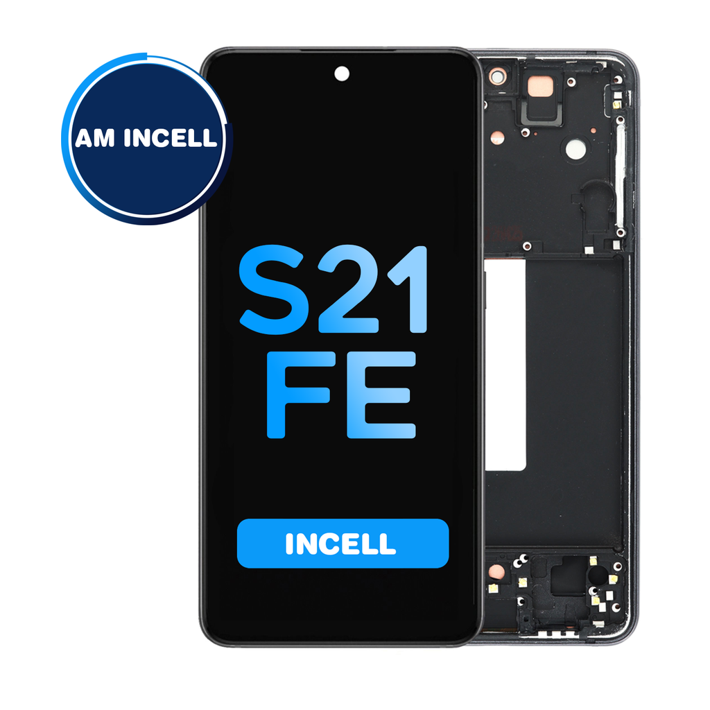 LCD Assembly for Samsung Galaxy S21 FE with Frame - (Does not support Fingerprint) - Graphite (Aftermarket - Incell)