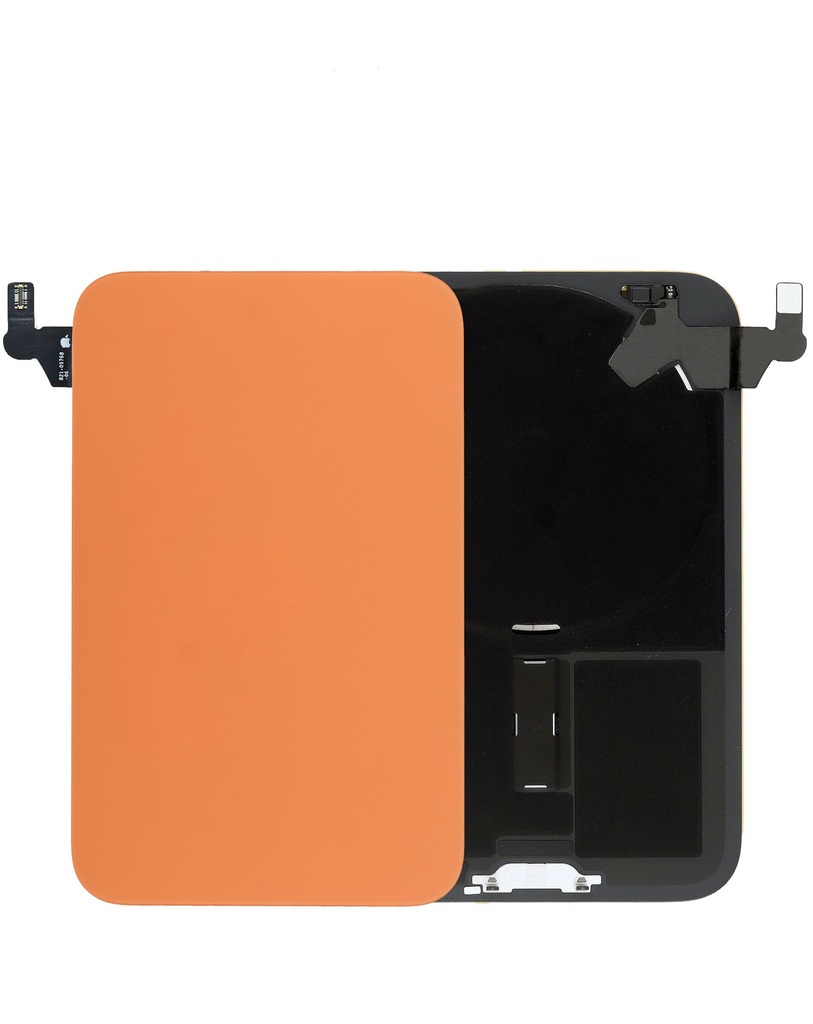 [SP-I17P-BGWMM-NFC-WF-NO-OR] Back Glass with Frame and MagSafe Magnet and Wireless NFC Charging Flex for iPhone 17 Pro (No Logo) (Cosmic Orange)