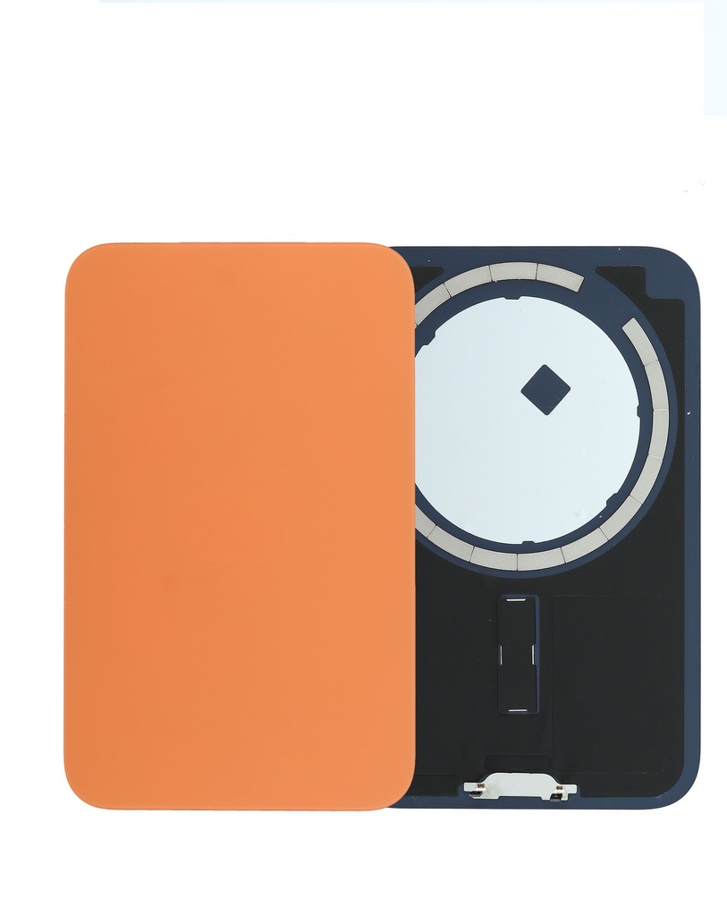 [SP-I17P-BGWMM-WF-NO-OR] Back Glass with Frame and MagSafe Magnet for iPhone 17 Pro (No Logo) (Cosmic Orange)
