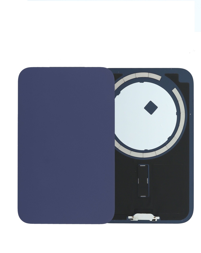 [SP-I17P-BGWMM-WF-NO-BL] Back Glass with Frame and MagSafe Magnet for iPhone 17 Pro (No Logo) (Deep Blue)