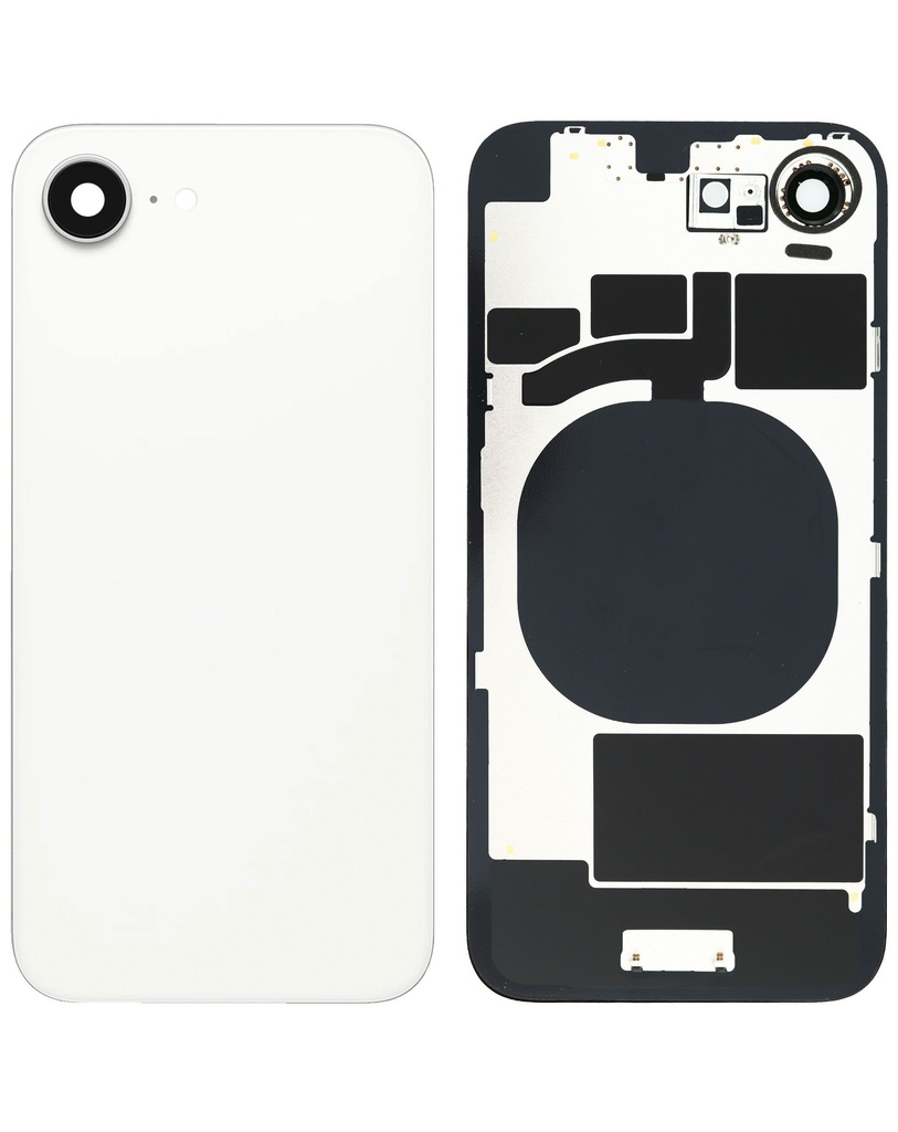 Back Glass with MagSafe Magnet for iPhone 16e (No Logo) (White)