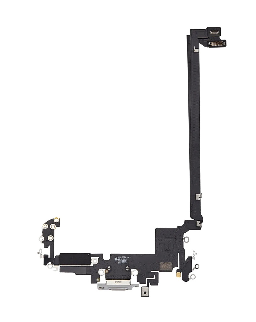 Charging Port Flex Cable For iPhone 17 Pro max (Aftermarket) (US Version) (Silver)