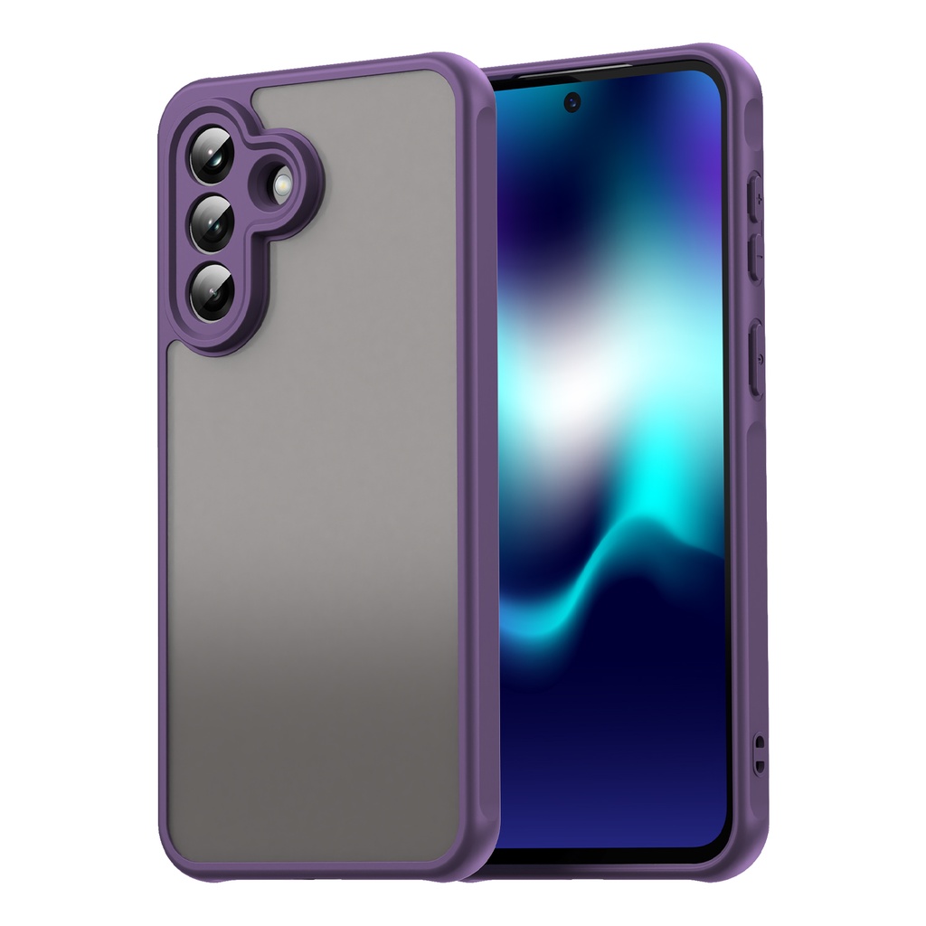 Matte Color Protection Case for Galaxy A27 - Purple