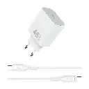 WiWU Essen Wi-G024 45W GaN Charger + USB-C Cable Combo (White)