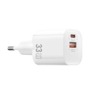 WiWU Cube Wi-G017 33W GaN Fast Charger (USB-A + USB-C, PD) (White)