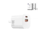 WIWU Cube Wi-G017 33W GaN Fast Charger (USB-A + USB-C, PD) (White)