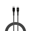 WiWU Duralink Wi-C076 27W USB-C to Lightning Braided Cable (Black)