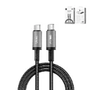 WIWU Titanlink Wi-C057 60W USB-C to USB-C Braided Cable 1m (Grey)