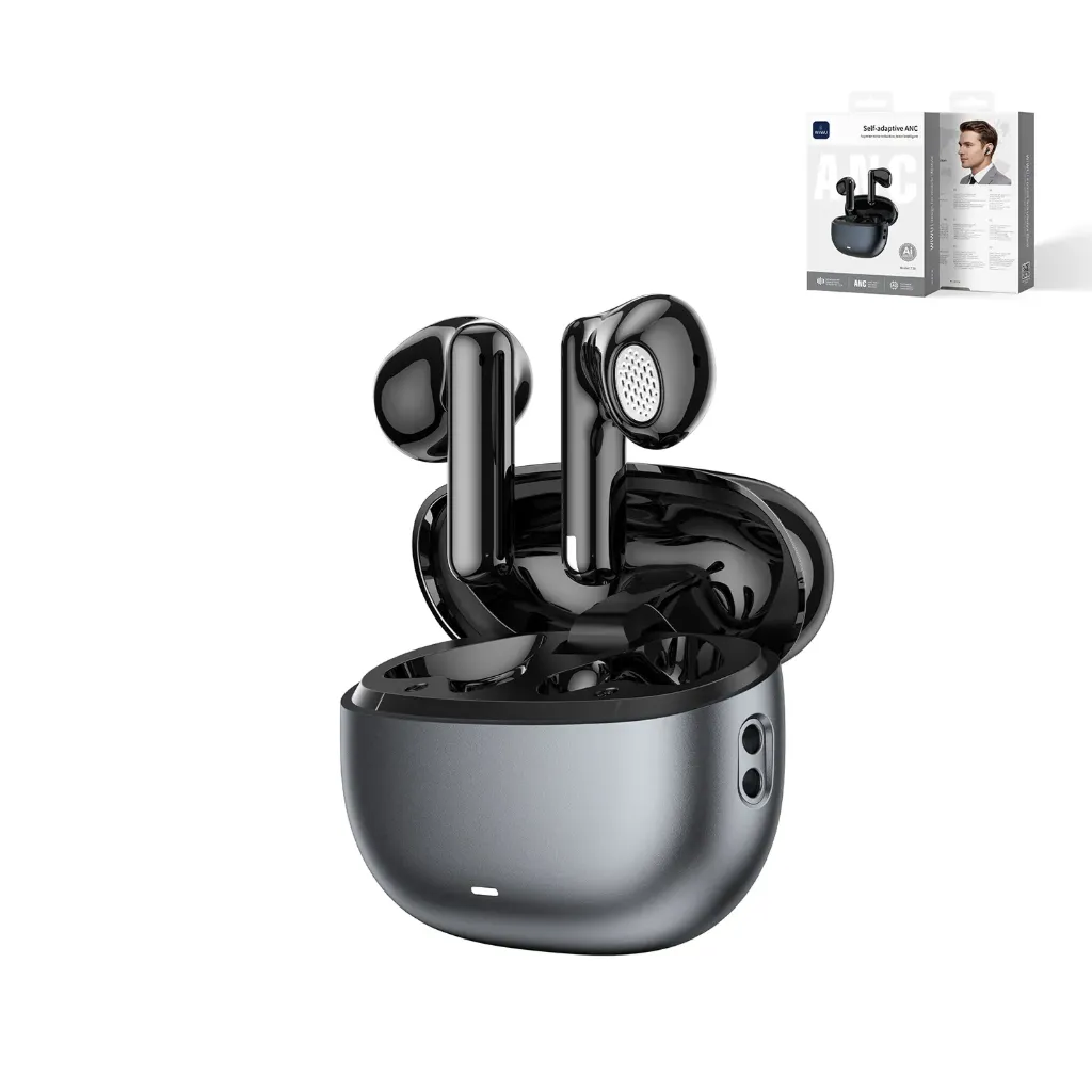 WIWU T38 Self-Adaptive ANC Wireless Earbuds (BT 6.0) (Black)