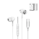 WIWU EB318 Type-C Stereo Wired Earbuds with Mic (White)