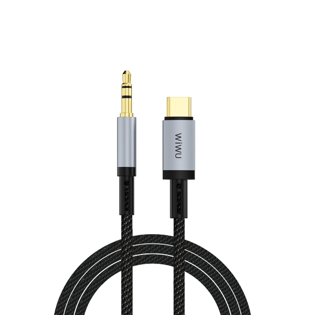 WiWU Legend Wi-C048L USB-C to 3.5mm Audio Adapter 1.5m (Black)
