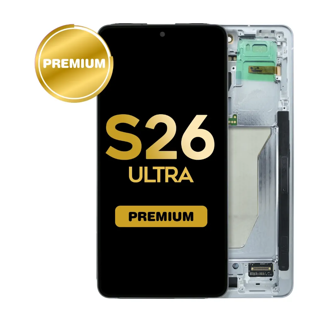 OLED Assembly with Frame for Samsung Galaxy S26 Ultra (S948) - Silver Shadow (Premium)