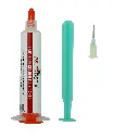 Polartronix Lead-Free No-Clean Solder Flux Paste – Halogen-Free, Low-Smoke Formula for SMD/BGA/PCB Repair, 10cc/16g Syringe (FL-101)