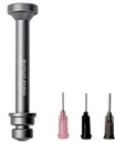 PolarTronix Metal Syringe Plunger for Solder Paste/Flux/Glue/Solder Mask with 3 Blunt Tip Needles (PLN01) 