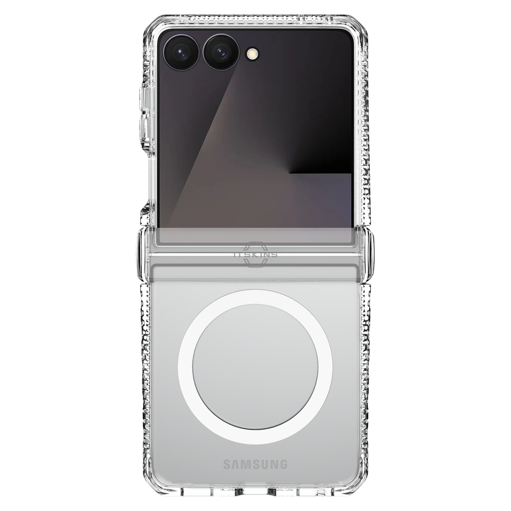 Itskins - Hybrid Clear Hinge Magsafe Case For Samsung Galaxy Z Flip8 - Transparent