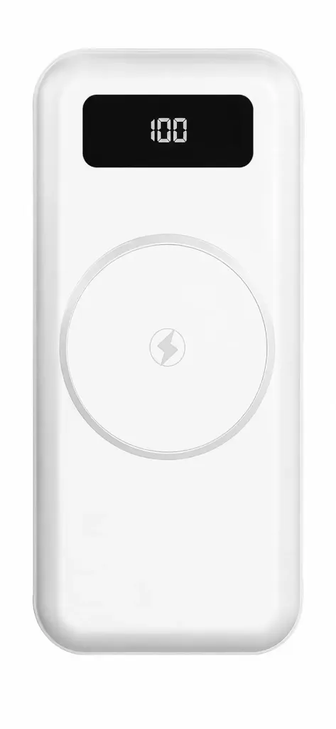 RCA 7-in-1 MagSafe-Compatible Power Bank, 10000mAh (White) (PB-201)