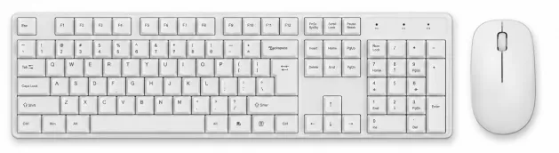 TopTech 2-in-1 Wireless Keyboard + Mouse (White) (X-201)