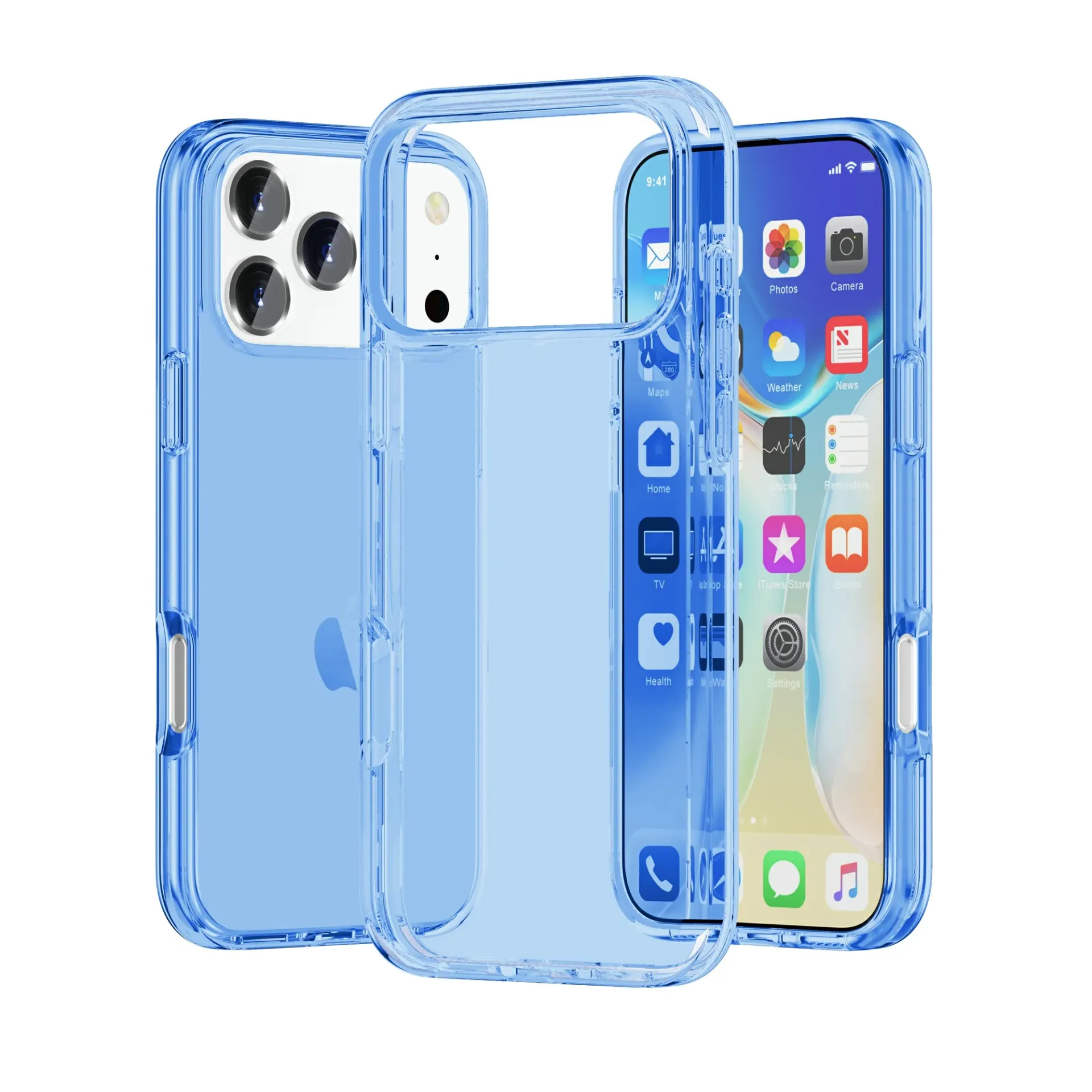 Transparent Color Case for iPhone 17 Pro Max / 18 Pro Max - Light Blue
