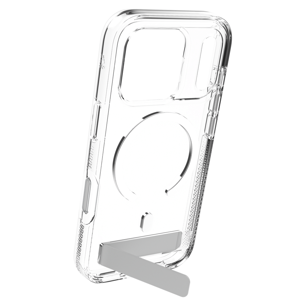 Zagg - Crystal Palace Snap Magsafe Case With Kickstand For Apple Iphone 18 Pro / 17 Pro - Clear