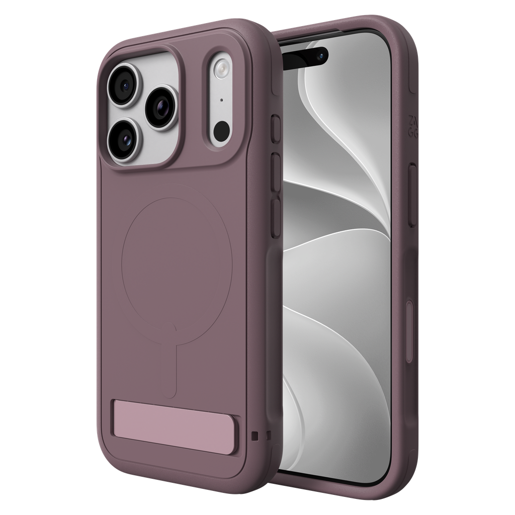 Zagg - Sedona Snap Magsafe Case With Kickstand For Apple Iphone 18 Pro / 17 Pro - Mauve